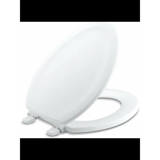 Tapa Poceta Inodoro Eslongada Kohler, De Madera Color Blanco