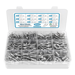 Surtido De Remaches Pop De 495 Piezas, Remaches Kitpop, R... Surtido De Remaches Pop De 495 Piezas, Remaches Kitpop, R...