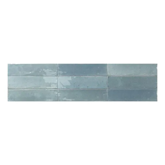 Revestimiento Decorativo Dune Agadir Porcelanico Agua 7x28cm Azul Claro