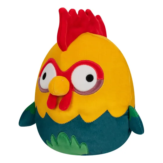 Peluche Disney Squishmallows Gallo Hei Hei De Moana 16cm Color Verde Oscuro