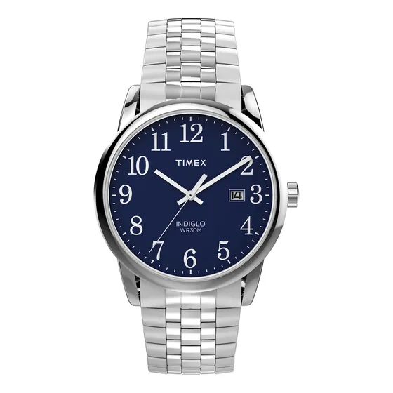 Reloj Timex Easy Reader Classic 38 Mm En Tono Plateado Para
