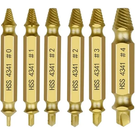 Brocas Removedor  Rodados 6 Unidades Tornillos Pernos