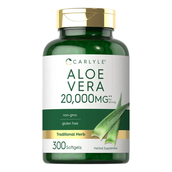 Suplemento Carlyle, Cápsulas De Gel Blando De Aloe Vera, 20,