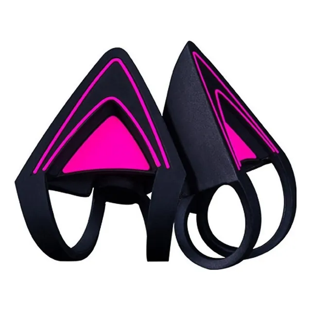 Kitty Ears Orejas De Gato Para Headset Razer Kraken Purpura