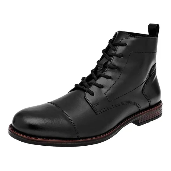 Bota Y Botin Christian Gallery 14021 Color Negro Para Ho Tx5