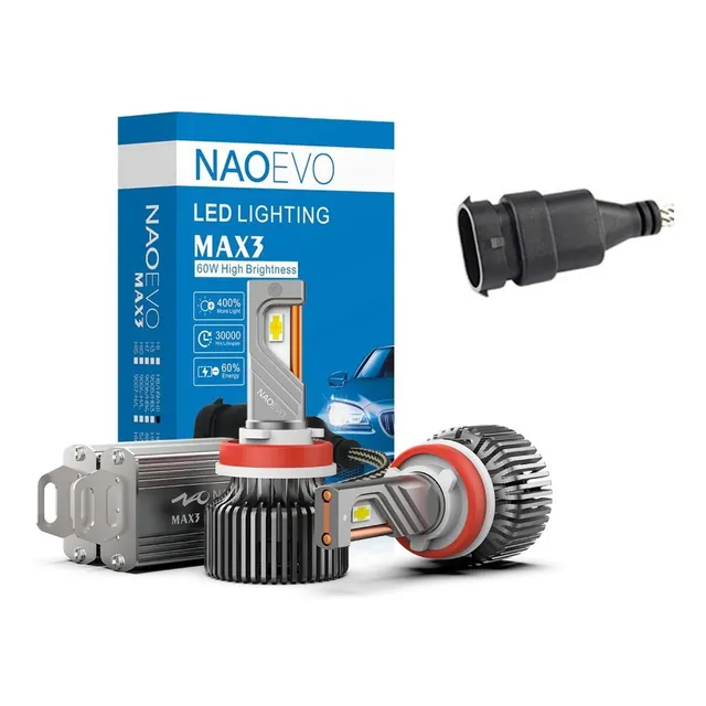 Kit Focos Led Max3 Canbus Base H11 13.000lm Naoevo Toyota