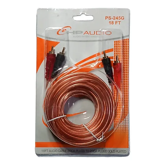 Cable Rca Alta Calidad Car Audio 5,4 Metros 
