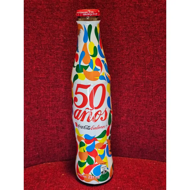 Botella Perfecta 50 Años Coca Cola Chile Botella Coleccion