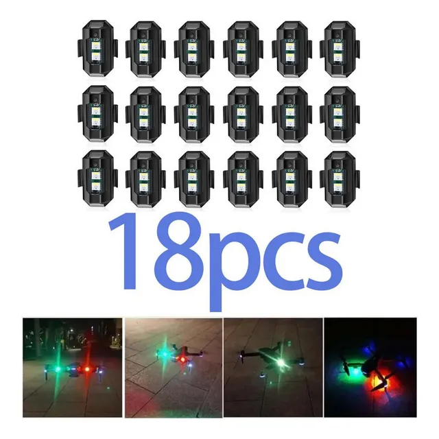 18 Piezas De Luz Estroboscópica For Aviones, Motocicletas,