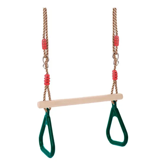 Crianças Indoor Ao Ar Livre Balanço Anel Conjunto Verde