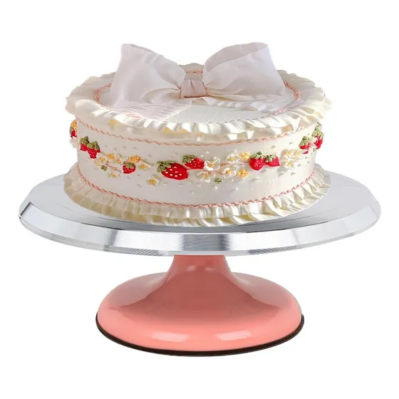 B Plato Giratorio Para Pasteles Metal Soporte Giratorio Par
