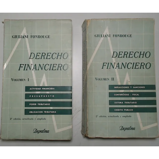 Derecho Financiero 2 Tomos - Giuliani Fonrouge, Carlos
