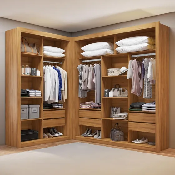 Closet Modulado 6 Gavetas Amoudi Móveis
