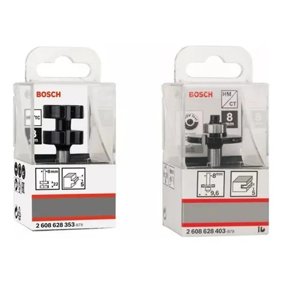 Set Fresas P/ Machimbre Encastre Madera 2608628403/353 Bosch