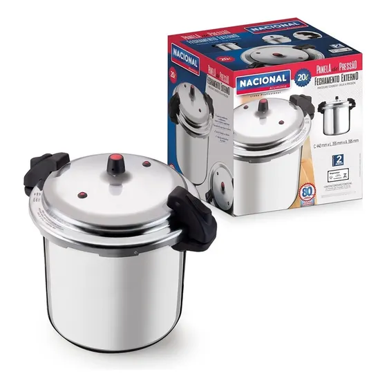 Panela De Pressão 20 Litros Feijoada Com Fechamento Externo