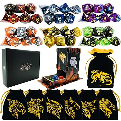 Juego De Dados Dnd De Dungeons And Dragons Poliédricos...