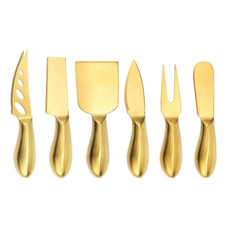 Juego De 4 Cuchillos Para Queso Mini Cuchillo 6 Uds Dorado Juego De 4 Cuchillos Para Queso Mini Cuchillo 6 Uds Dorado