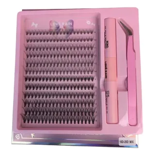 240 Kit Extensão De Cílios Tufinho Lash Iniciante Mix 9-14mm