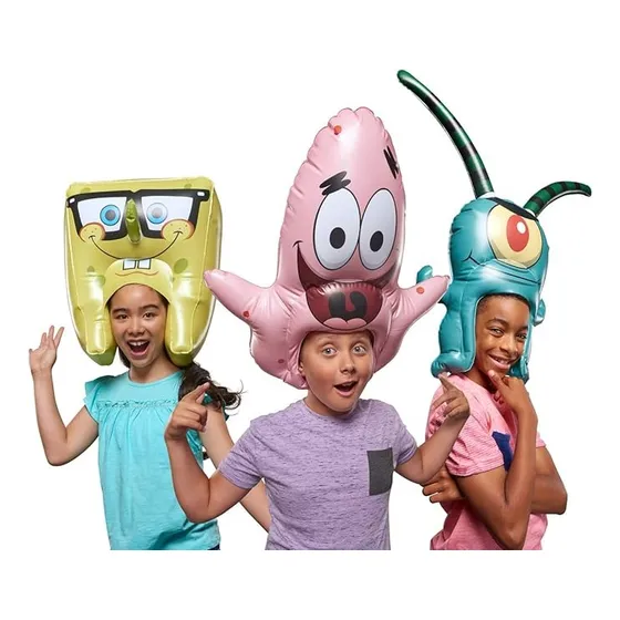 Bob Esponja | Spongeheads | Tri-pack Patricio, Plankton, Bob