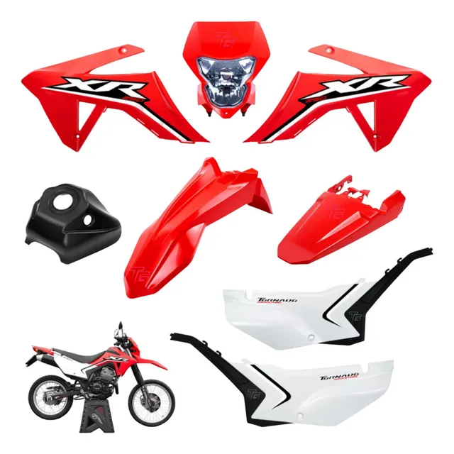 Kit Roupa Carenagem Tornado Xr 250 Adventure Farol 01-08 Amx