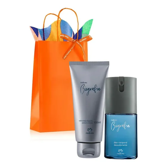 Presente Natura Biografia Masculino Sabonete + Deo Corporal