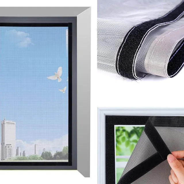 Mosquitera Magnética Para Ventanas Con Adhesivo Y