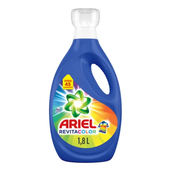 Detergente Líquido Ariel Revitacolor Concentrado 1.8l