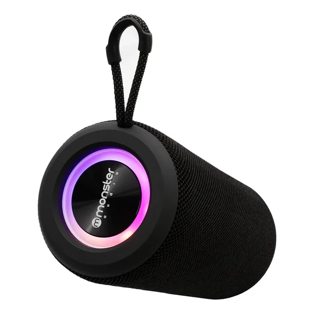 Parlante Monster Audio P468n Tws Color Negro Rgb
