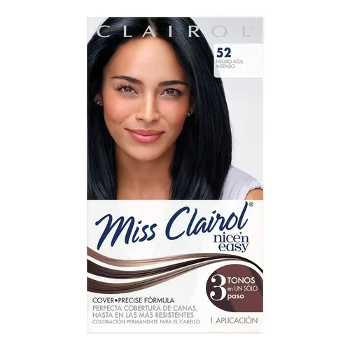 Tinte Permanente Miss Clairol 52 Negro Azulado