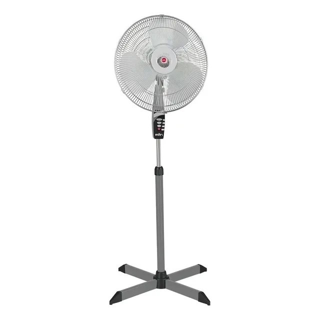 Ventilador Man Pedestal 18 Pulgadas Vpg0018 Cantidad de aspas 3 Estructura Gris Aspas Gris Diámetro 18 " Material de las aspas Plástico