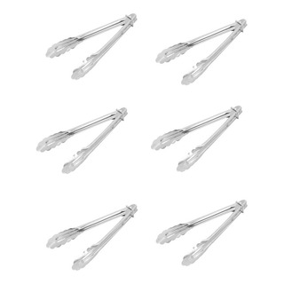 Pack 6 Pinzas Pan Hielo Carne Alimento 23 Cm Acero Inoxidabl Pack 6 Pinzas Pan Hielo Carne Alimento 23 Cm Acero Inoxidabl