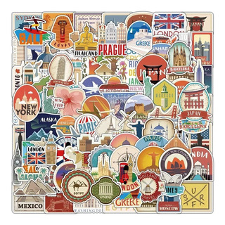 Turismo Viajes Estampas 50 Calcomanias Stickers Vs Agua Turismo Viajes Estampas 50 Calcomanias Stickers Vs Agua