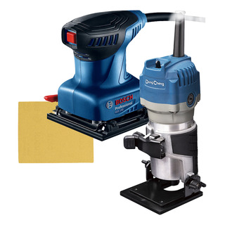 Router Indust. Dc 1/4´ 550w + Lijadora Orbital Bosch Gss140 Router Indust. Dc 1/4´ 550w + Lijadora Orbital Bosch Gss140