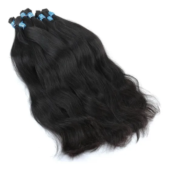 W Cabelo Humano 100% Brasileiro 50-55cm Em Preto 100g