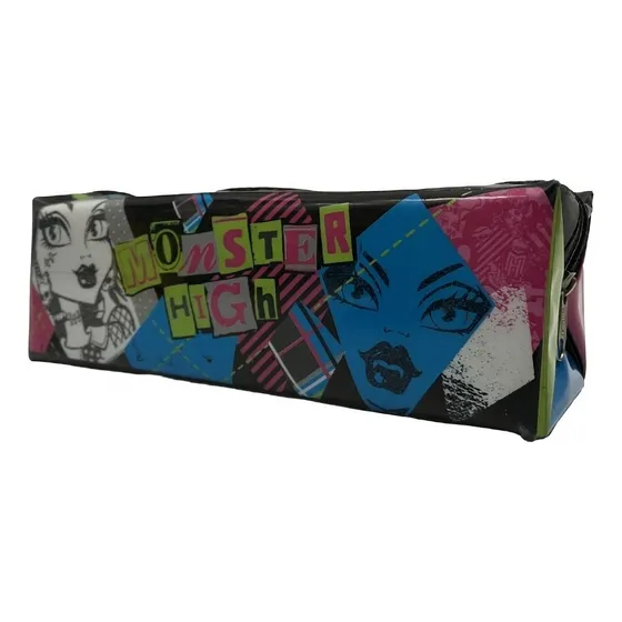 Cartuchera Pvc Cuadrada Con Cierre Monster High Multiscope Color Multicolor