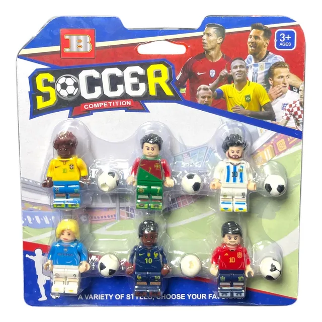 Set Minifiguras Estrellas Del Futbol Bloques De Construcción
