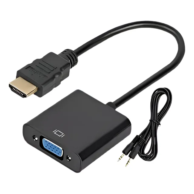 Convertidor Hdmi A Vga Audio Video Monitor Laptop Ps3 Ps4 Tv