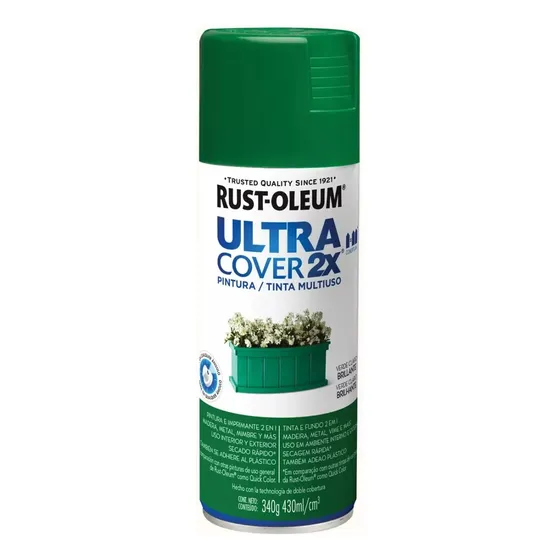 Ultra Cover 2x Rust Oleum Verde Claro Brillante 340g