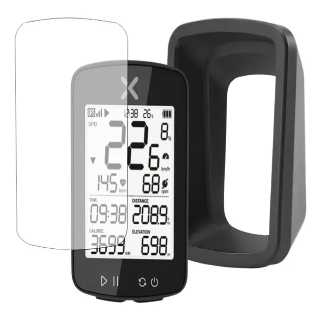 Capa De Silicone + Pelicula Para Gps Xoss G2 E G2 +