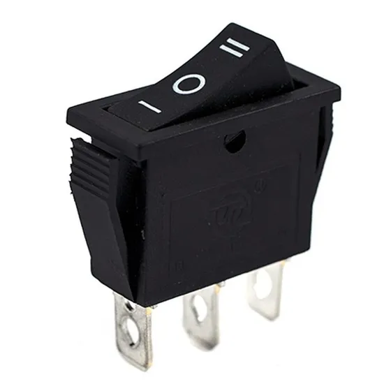 Interruptor Basculante Kcd3-101n Negro 3 Posiciones 250v 16a