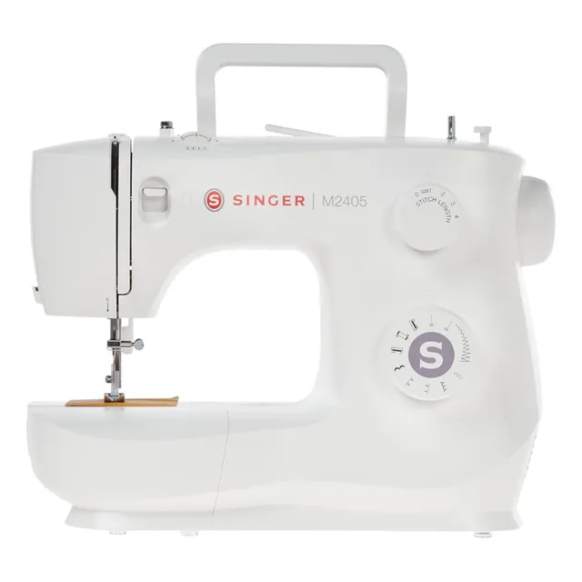 Máquina de coser Singer Doméstica M2405 blanco 127V portátil 8 tipos puntada enhebrado rápidos y fácil