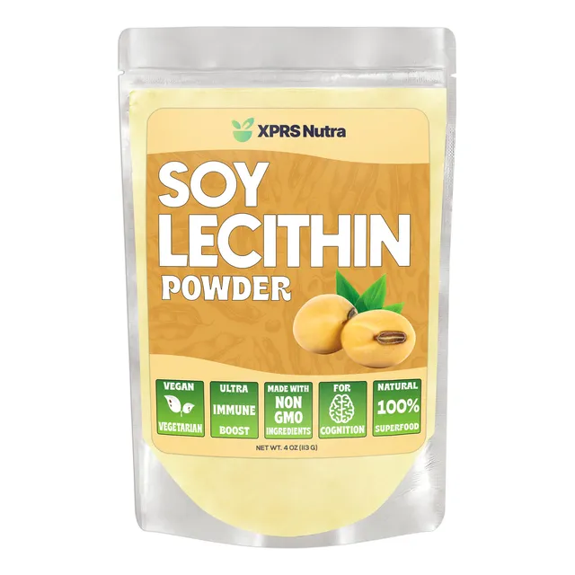 Lecitina De Soja En Polvo Xprs Nutra Food Grade Vegan 120 Ml
