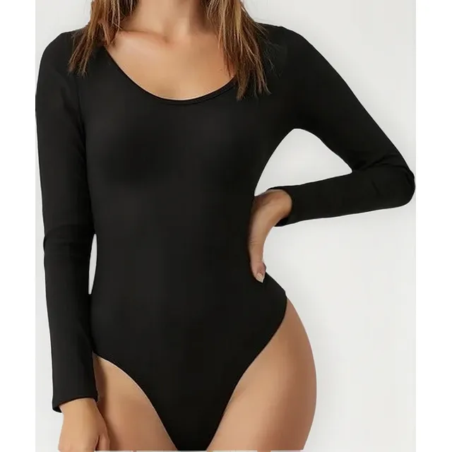 Body Mujer Manga Larga Ajustable Modelador. Compresión 