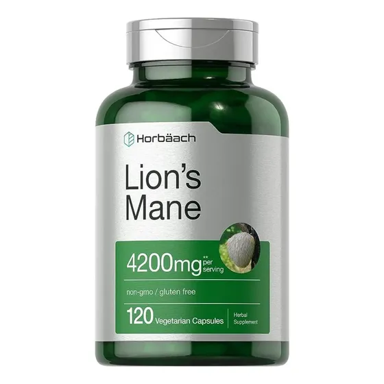 Hongo Melena De Leon Horbaach Lions Mane 4200mg 120 Caps Bio Sabor Neutro | Cuotas sin interés