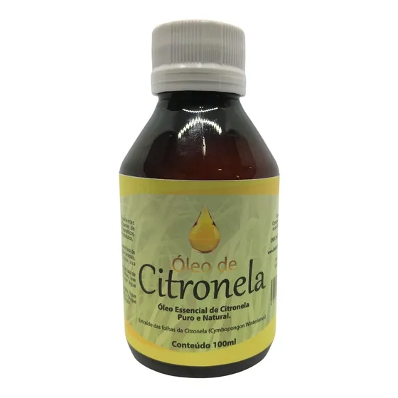 100ml Óleo Essencial De Citronela (100% Puro E Natural)
