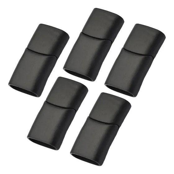 5 Piezas De Acero Inoxidable Para Hacer Joyas Cierre Negro M