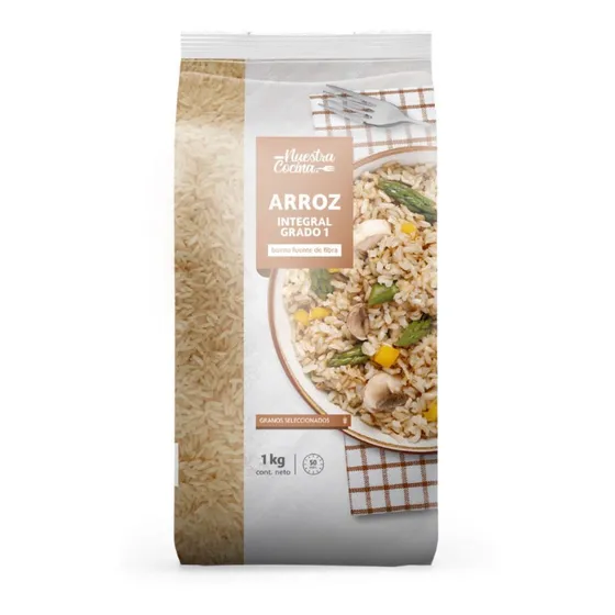 Arroz Nuestra Cocina Grado 1 Integral 1 Kg