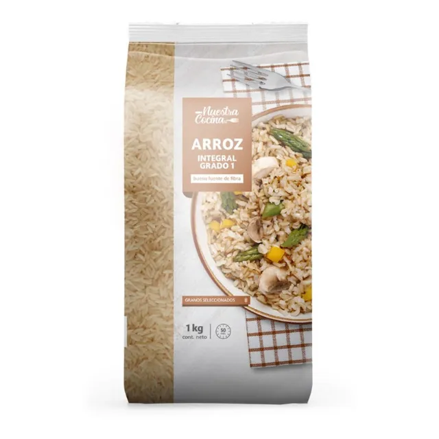 Arroz Nuestra Cocina Grado 1 Integral 1 Kg