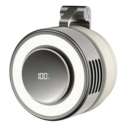 Ventilador Mini De Clip Con Soporte Magnético Blanco