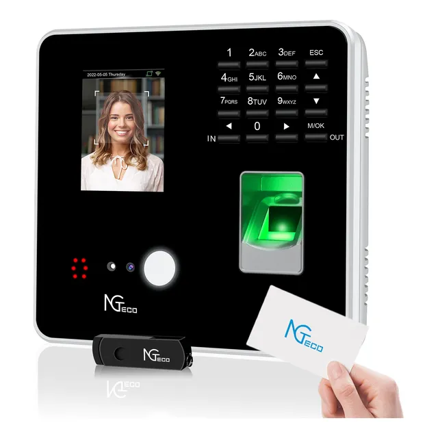 Ngteco Reloj Checador Facial Y Huella Tarjeta App Wifi Mb2